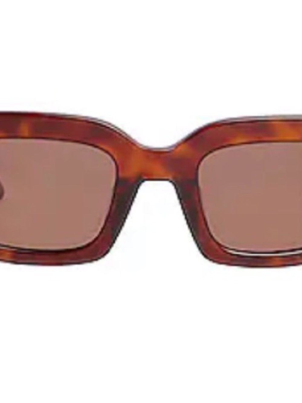 Shevoke Sirmont Brun and Tortoisechelle Rectangular Women's Sunglasses